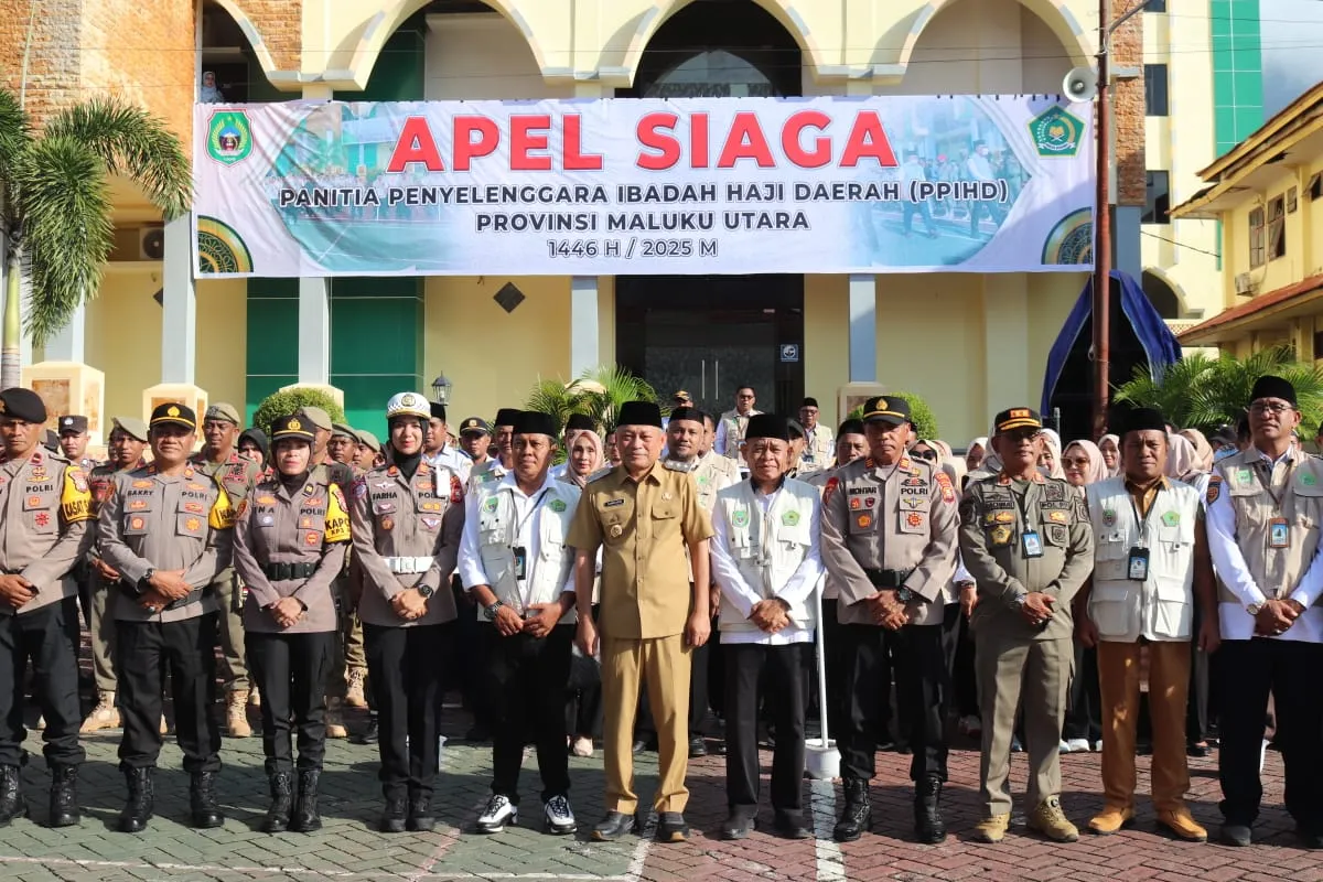Wagub Malut Pimpin Apel Siaga Haji 2025