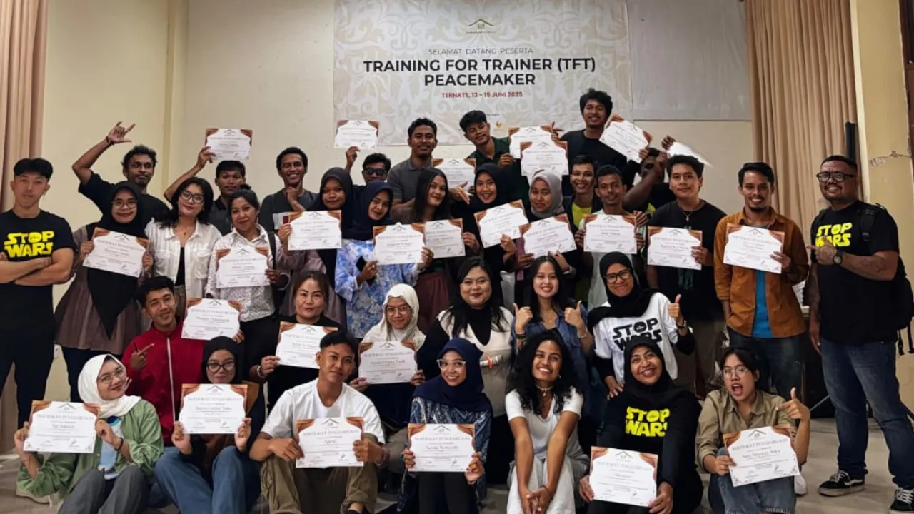 Pelatihan Peacemaker TFT 2025 Resmi Digelar di Ternate, Siapkan Kader Perdamaian dari Berbagai Kalangan