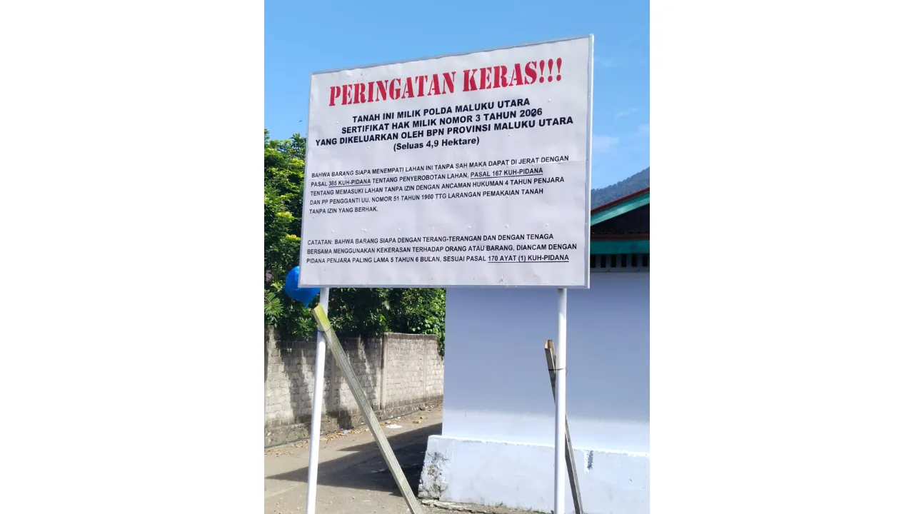 Ruislag Dinilai Solusi Tepat, LBH Ansor Desak Pemkot Ternate Selesaikan Sengketa Lahan