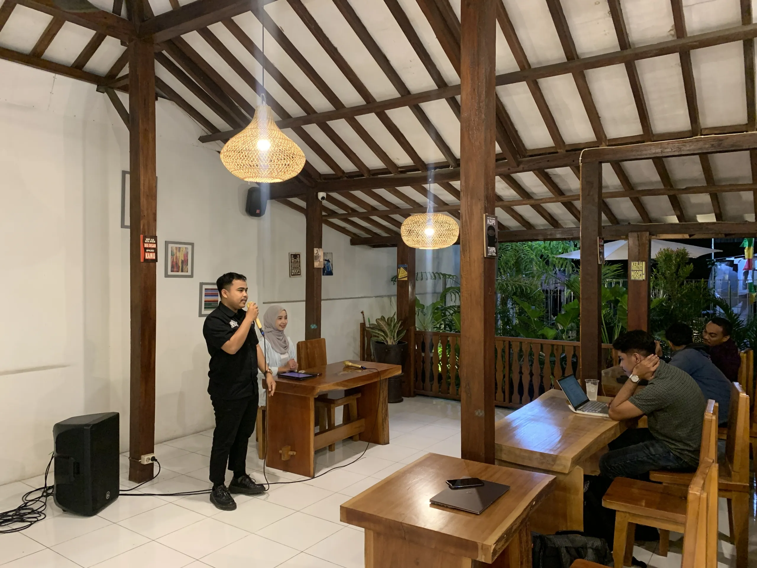 Pendiri Ruang Nyata, Kevin Mardianto, Muhammad Ilham, dan Fatur Djaguna