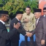 Foto suasana upacara HUT ke-80 RI di Lapas Jambula