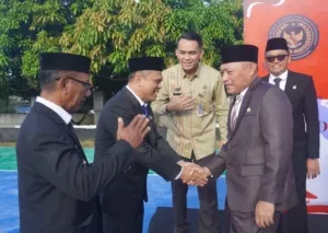 Foto suasana upacara HUT ke-80 RI di Lapas Jambula