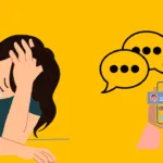 Ilustrasi perempuan merasa tertekan akibat dugaan pelecehan melalui pesan media sosial di Ternate, Maluku Utara