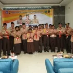 Wagub Maluku Utara Sarbin Sehe melepas kontingen Pramuka Maluku Utara menuju Kemah Pramuka Berkebutuhan Khusus Nasional 2025 di Cibubur