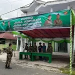 Banser Maluku Utara membuka Posko Jaga Aspirasi Jaga Indonesia di Ternate