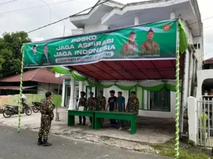 Banser Maluku Utara membuka Posko Jaga Aspirasi Jaga Indonesia di Ternate