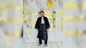 Ketua LBH Ansor Ternate, Zulfikran A. Bailussy, SH, saat menyampaikan pandangan tentang tambang dan keadilan sosial.