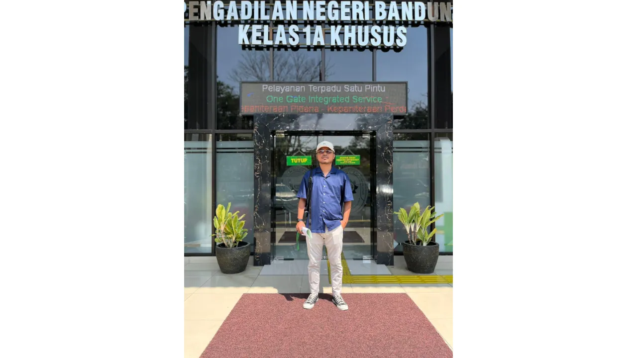 Zulfikran Bailussy, Ketua LBH Ansor Ternate, membantah larangan pejabat publik memimpin HIPMI