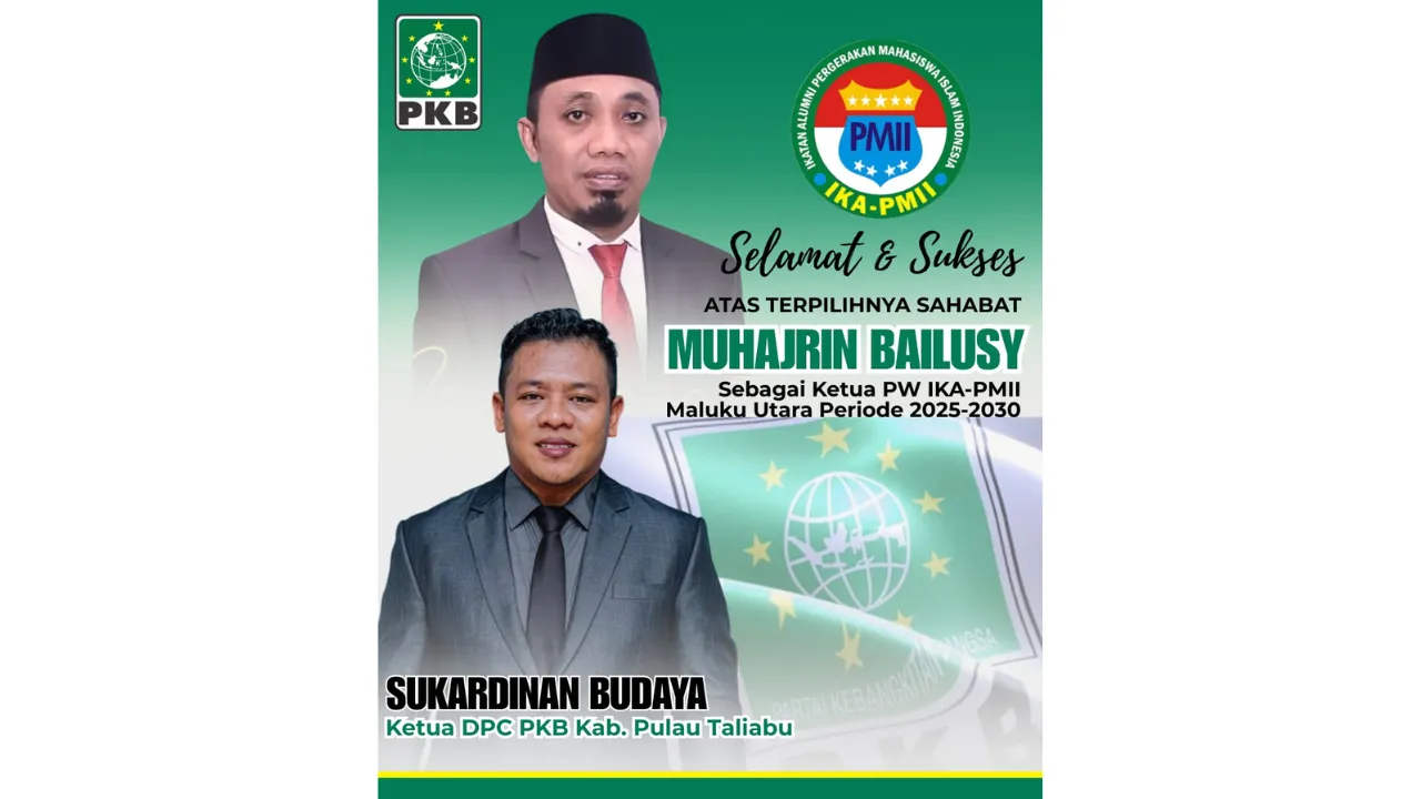 PKB Pulau Taliabu Apresiasi Terpilihnya Muhajrin Bailusy sebagai Ketua PW IKA PMII Maluku Utara, Sosok Visioner dan Perekat Alumni