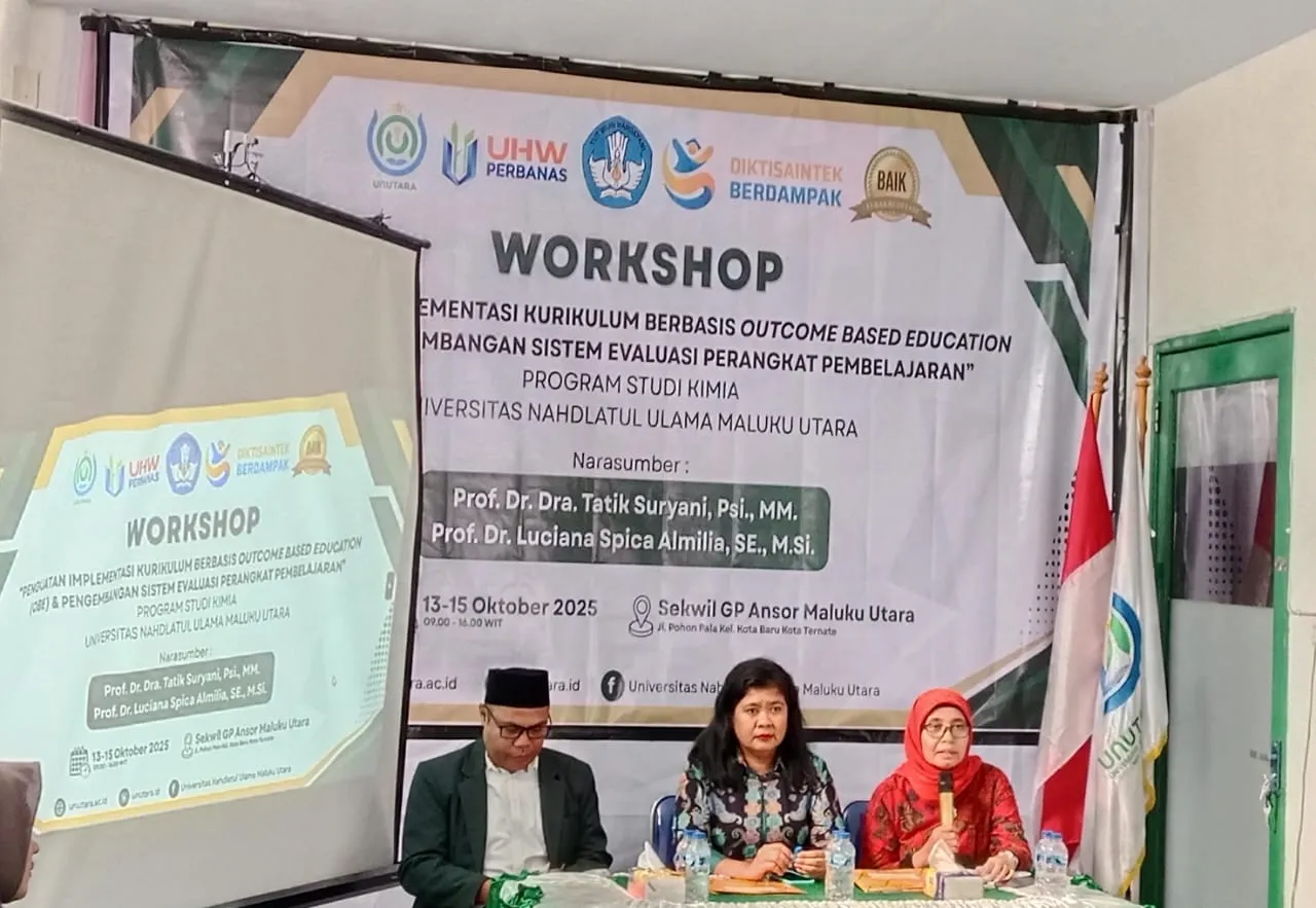 Workshop OBE Prodi Kimia Unutara bersama pakar dari UHW Perbanas