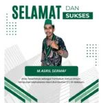 Asril Sermaf berpose usai ditetapkan sebagai Formatur Ketua Umum Komisariat Persiapan (P) Ali Maksum HMI Cabang Yogyakarta dalam Rapat Anggota Komisariat Luar Biasa (RAKLB) Ke-I yang digelar di Gedung Kebudayaan Lafran Pane, Sekretariat HMI Cabang Yogyakarta, Minggu (8/2/2026).