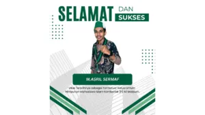 Asril Sermaf berpose usai ditetapkan sebagai Formatur Ketua Umum Komisariat Persiapan (P) Ali Maksum HMI Cabang Yogyakarta dalam Rapat Anggota Komisariat Luar Biasa (RAKLB) Ke-I yang digelar di Gedung Kebudayaan Lafran Pane, Sekretariat HMI Cabang Yogyakarta, Minggu (8/2/2026).