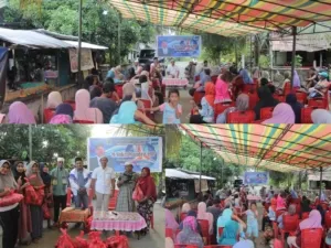 Anggota DPRD Kabupaten Pulau Morotai, M. Sukri Mandea, saat menggelar reses dan berdialog bersama masyarakat Desa Kenari, Kecamatan Morotai Utara, Senin (16/3/2026). Sorce: Istimewa