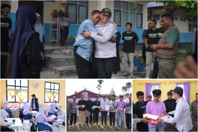 Di balik bencana, ada harapan yang terus dijaga. Kadikbud Maluku Utara menyerahkan seragam sekolah dan ijazah kepada siswa serta warga terdampak di Desa Sibenpopo, sebagai bentuk kepedulian agar pendidikan tetap berjalan.