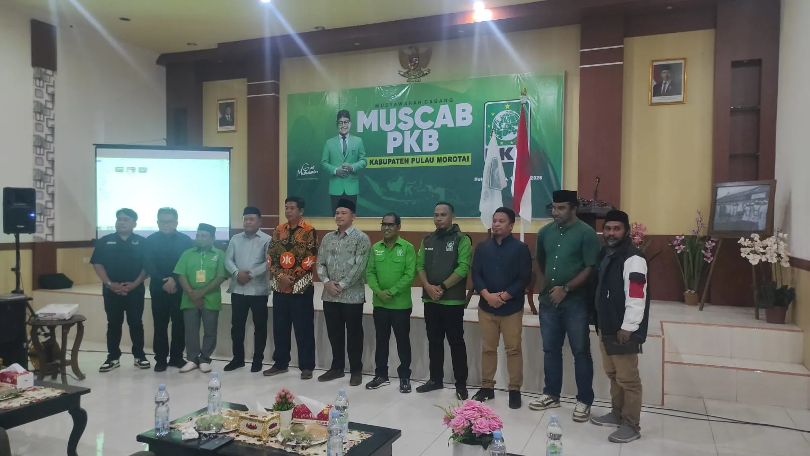 Pembukaan Musyawarah Cabang Muscab II PKB Pulau Morotai di Hotel Perdana.