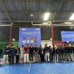 Kemeriahan turnamen futsal mahasiswa dalam acara Living Law USHP Sport di Yogyakarta.