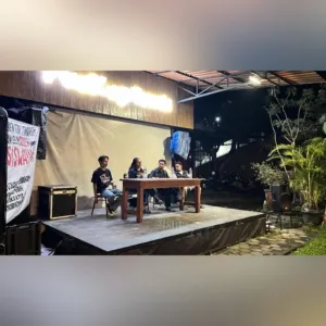 Diskusi Film Pesta Babi Yogyakarta sukses digelar kolaborasi IKAMALRA, IKPMKT, dan IKPMHT di Puskop Tamsis demi mengawal isu hak masyarakat adat.