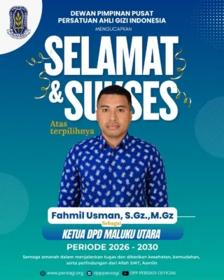 Fahmil Usman Resmi Terpilih Sebagai Ketua PERSAGI Maluku Utara