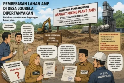 Proses Pembebasan Lahan AMP PT Eltis Anugrah Sejati di Morotai Dipertanyakan, Camat: Hanya Beri Rekomendasi